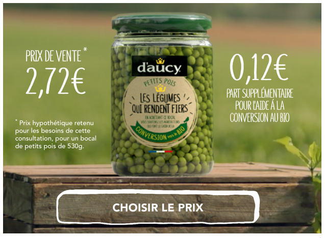 <b>D'AUCY, Une gamme de légumes "en conversion" au bio</b>