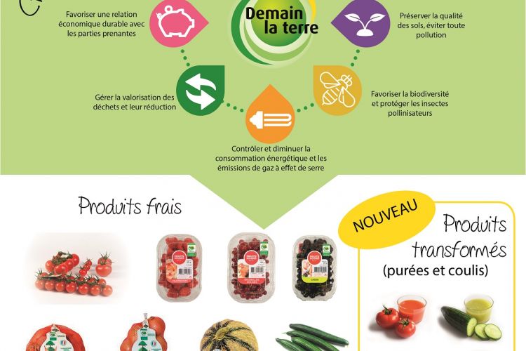 Label Demain la Terre, pour des fruits et légumes plus responsables