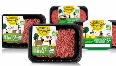 <b>SOURIRES DE CAMPAGNE, La première marque viande de bœuf 100% bio</b>